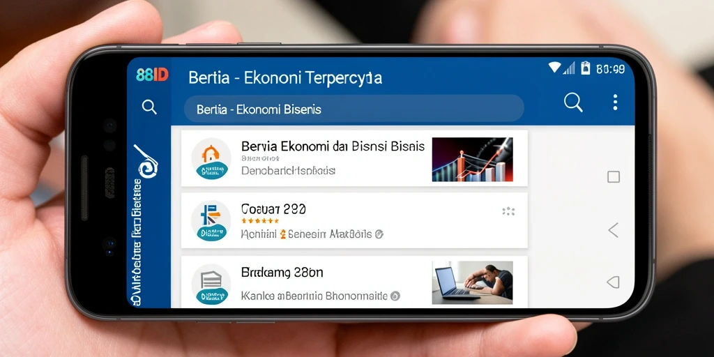 Screenshot antarmuka aplikasi 88ID yang menarik dan informatif.