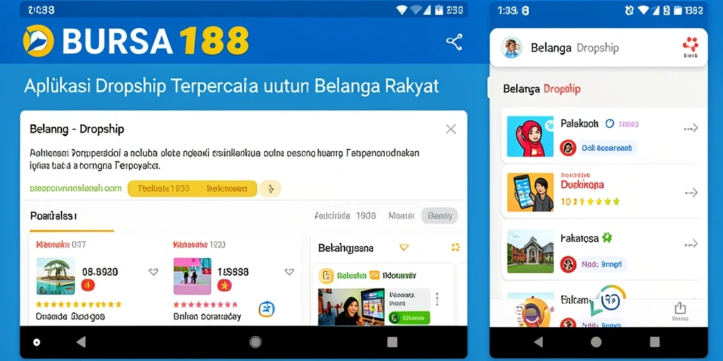 Antarmuka BURSA188 yang ramah pengguna untuk transaksi Dropship.