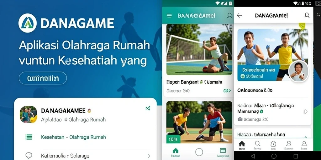 Tampilan antarmuka pengguna DANAGAME yang intuitif dan menarik.