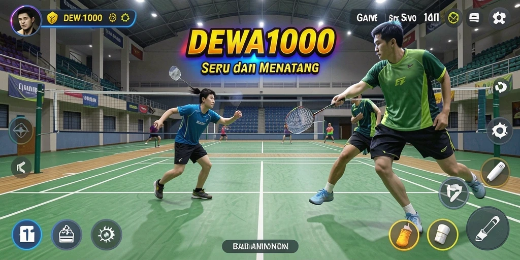 Antarmuka permainan DEWA1000 yang menarik dan fungsional.