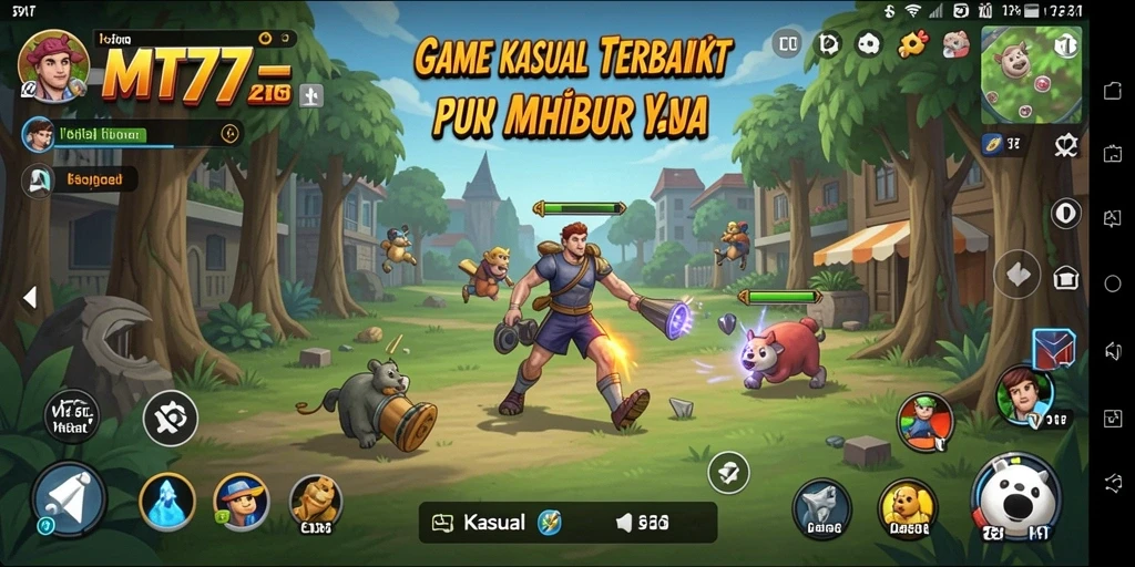 Antarmuka menarik dari permainan Kasual MT777 yang penuh warna.