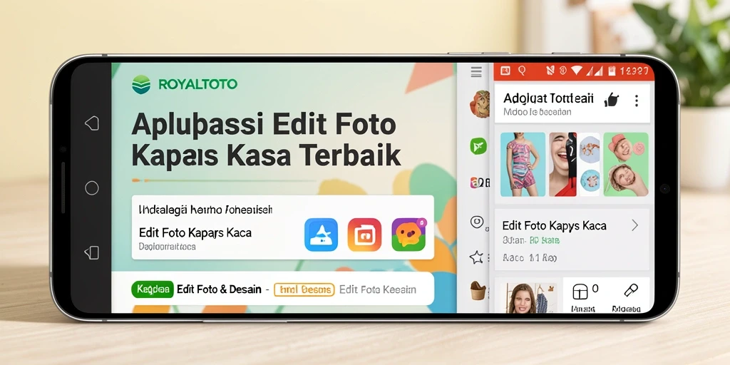 Tampilan antarmuka <strong>ROYALTOTO</strong> saat mengedit foto kertas kaca.