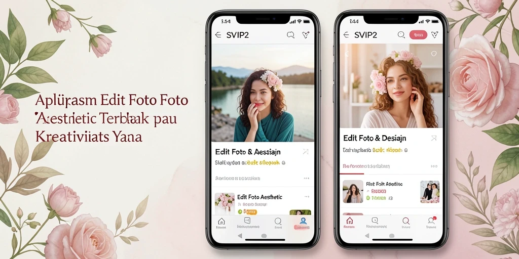 Antarmuka intuitif dan fitur canggih dari SVIP2 untuk edit foto aesthetic.